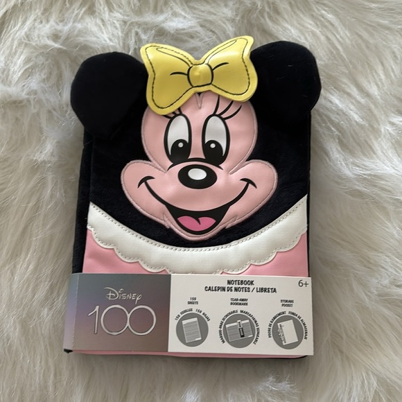NEW Disney100 Minnie Mouse Classic Cosplay Plush Refillable Stationery Journal - Picture 4 of 6